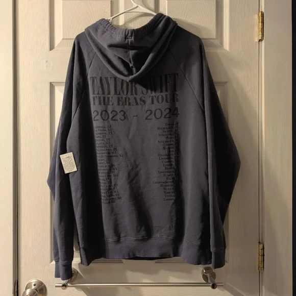 taylor swift washed blue eras tour hoodie - Picture 2 of 3